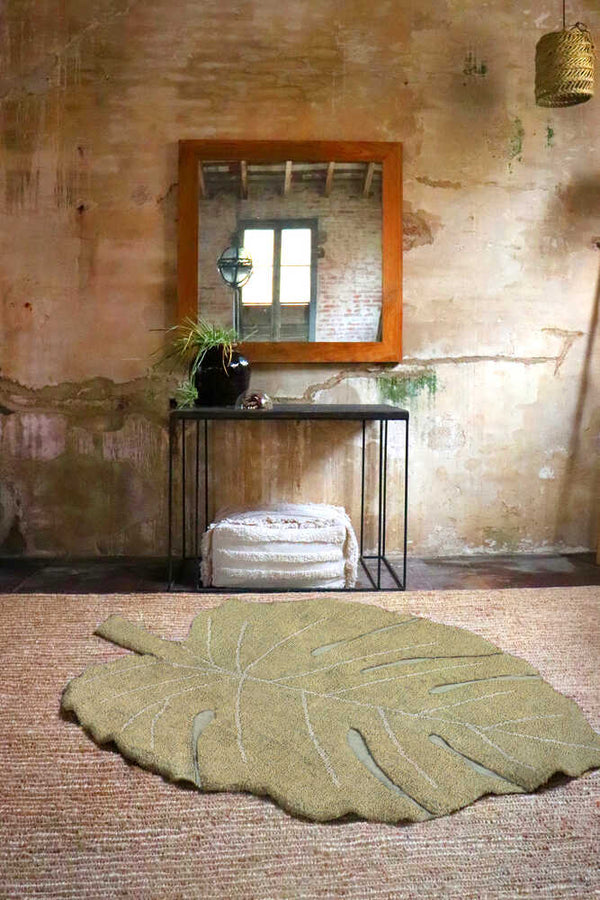 WASHABLE RUG MONSTERA OLIVE Lorena Canals