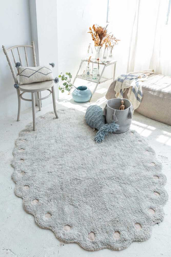 WASHABLE RUG PINE CONE PEARL BLUE Lorena Canals