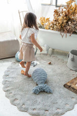 WASHABLE RUG PINE CONE PEARL BLUE Lorena Canals