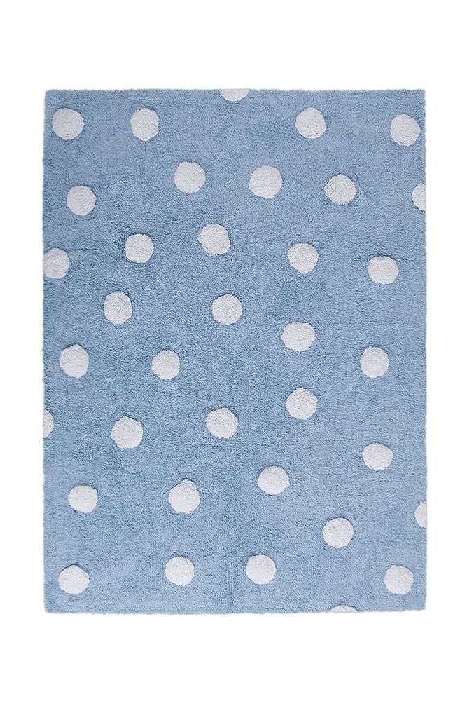 TAPIS LAVABLE POLKA DOTS BLUE