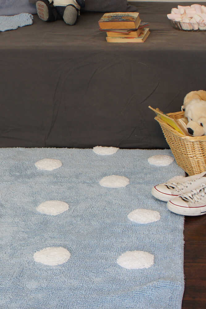 WASHABLE RUG POLKA DOTS BLUE Lorena Canals