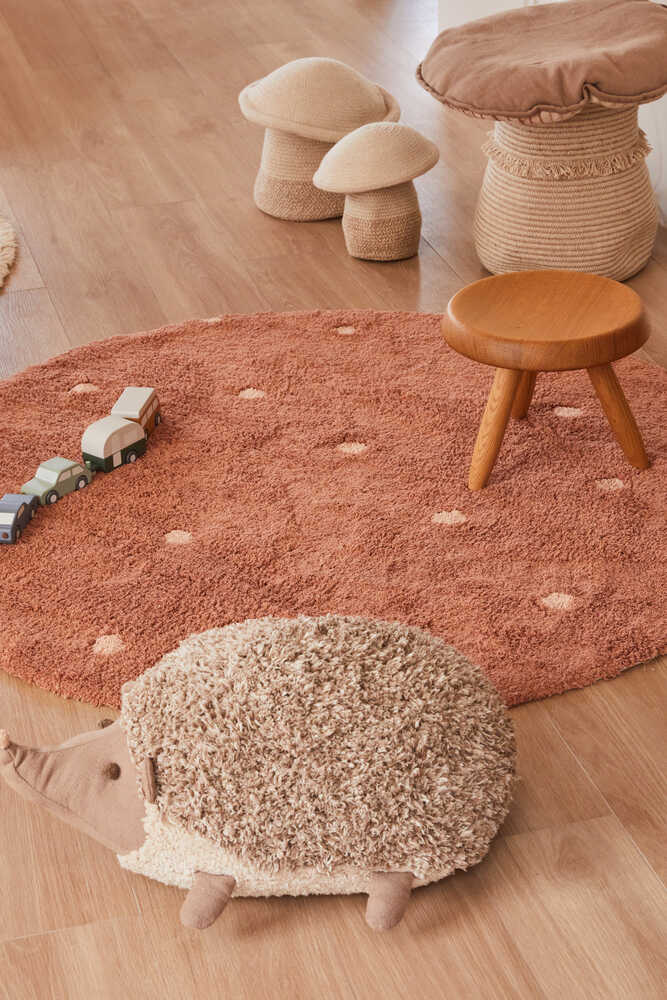 Washable Rug Round Dot Chestnut | Lorena Canals