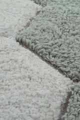 Washable rug Round Honeycomb Blue Sage Lorena Canals