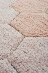 Washable rug Round Honeycomb Rose Lorena Canals