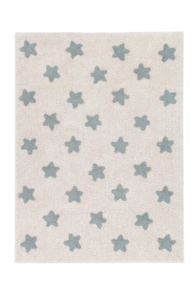 WASHABLE RUG STARS NATURAL-VINTAGE BLUE Lorena Canals