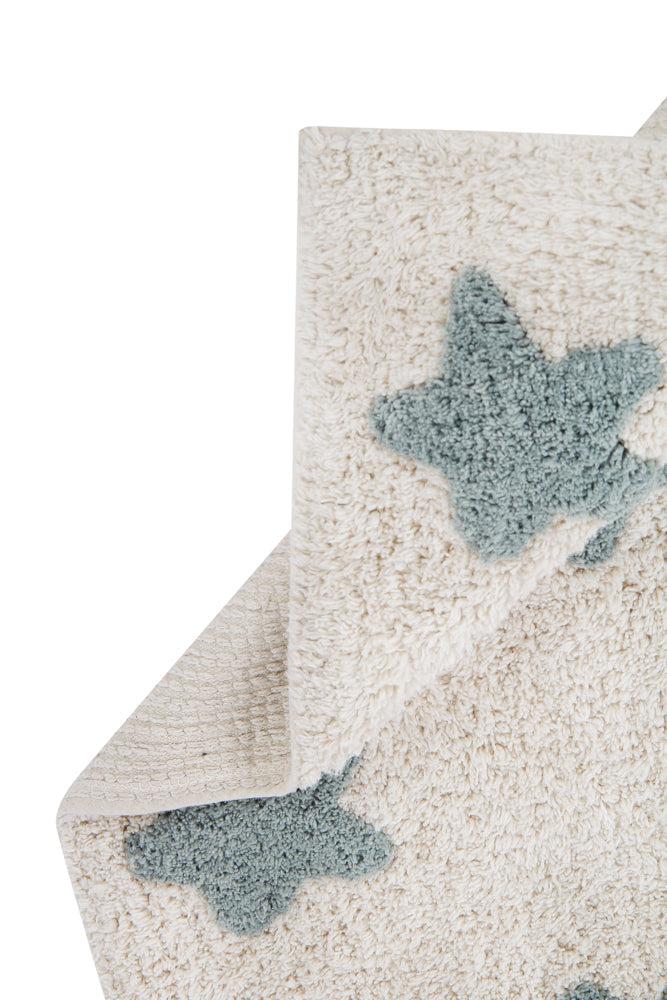 WASHABLE RUG STARS NATURAL-VINTAGE BLUE Lorena Canals