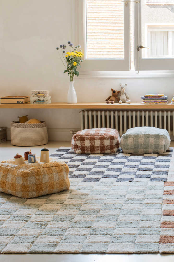 WASHABLE RUG TILES BLUE SAGE Lorena Canals