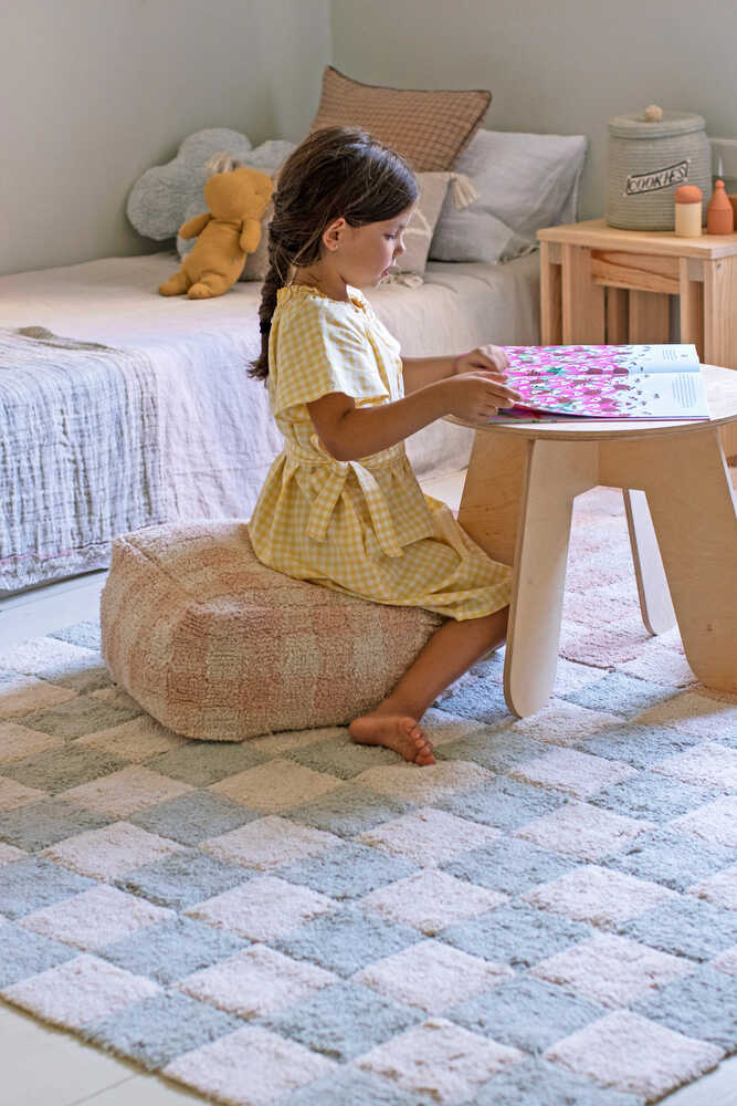 WASHABLE RUG TILES BLUE SAGE Lorena Canals