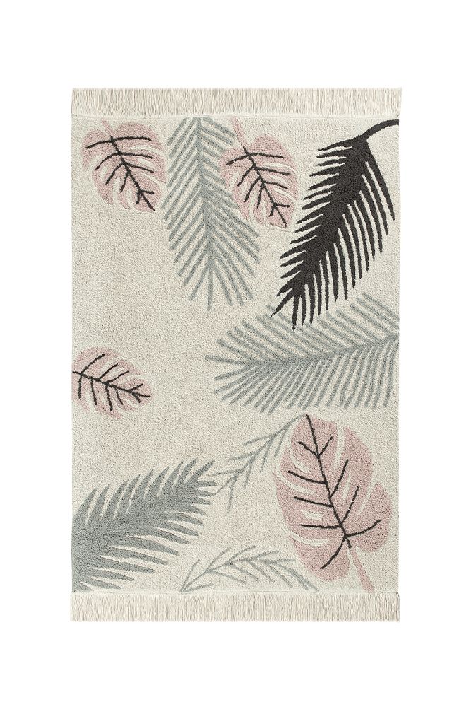 WASHABLE RUG TROPICAL PINK