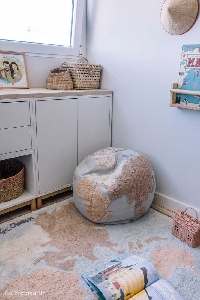WASHABLE RUG VINTAGE MAP Lorena Canals