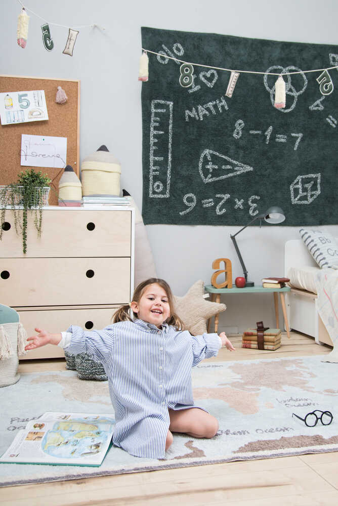 WASHABLE RUG VINTAGE MAP Lorena Canals