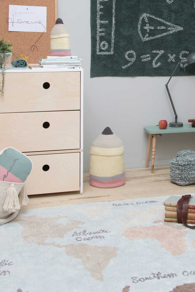WASHABLE RUG VINTAGE MAP Lorena Canals