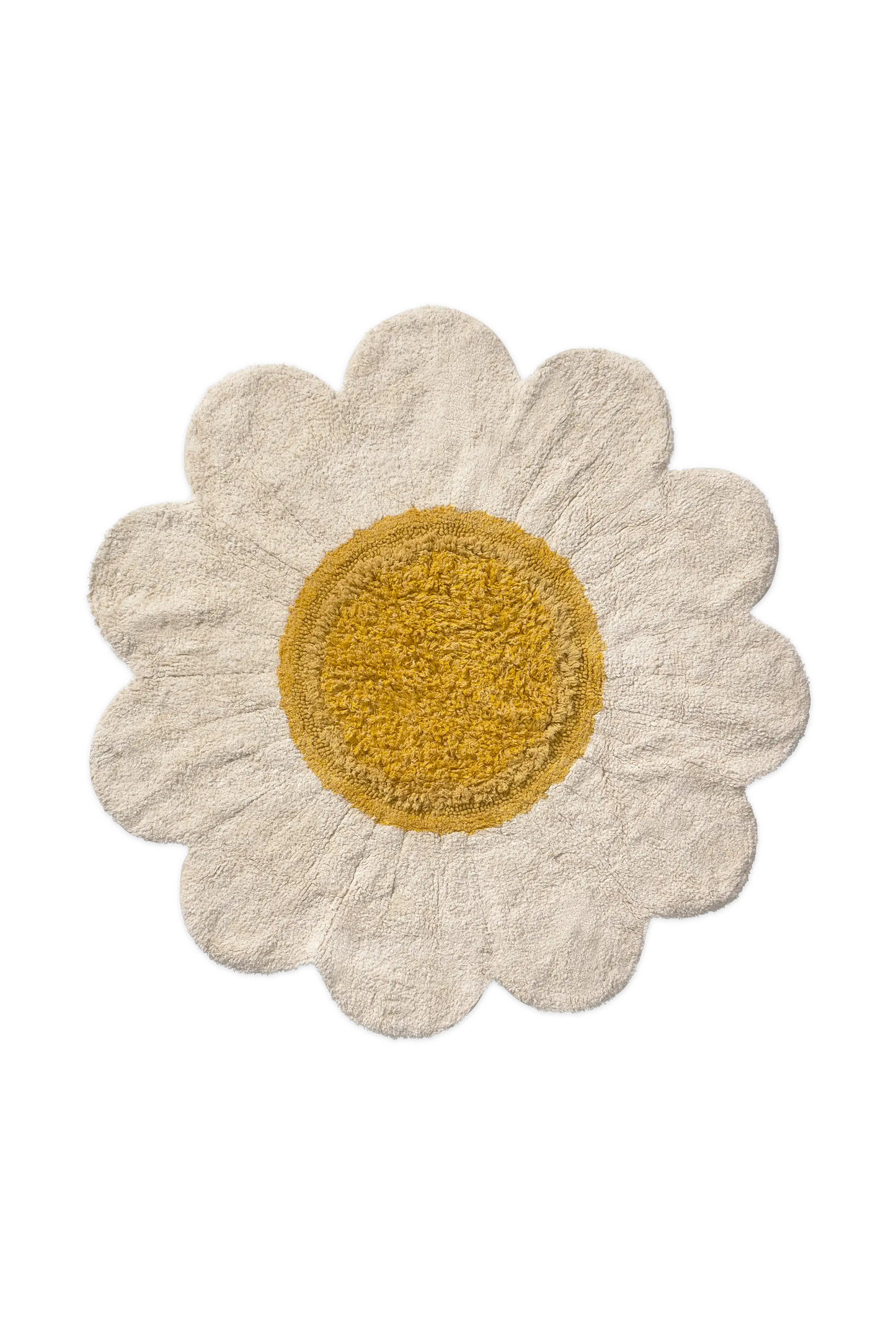 WASHABLE RUG WHITE DAISY