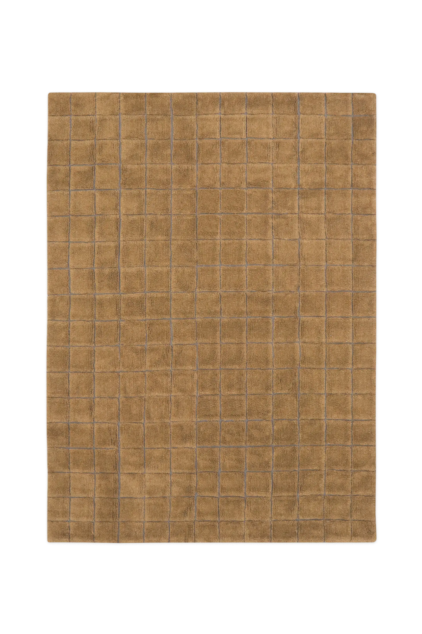 TAPIS EN LAINE MOSAIC OCHRE