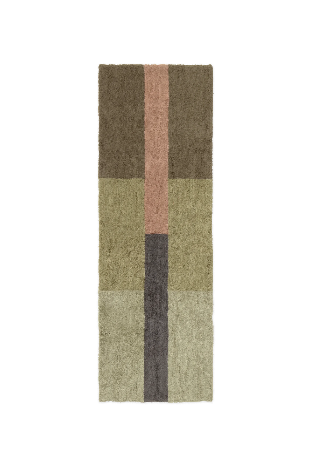 Wool Runner Rug Chroma Dusty Pink