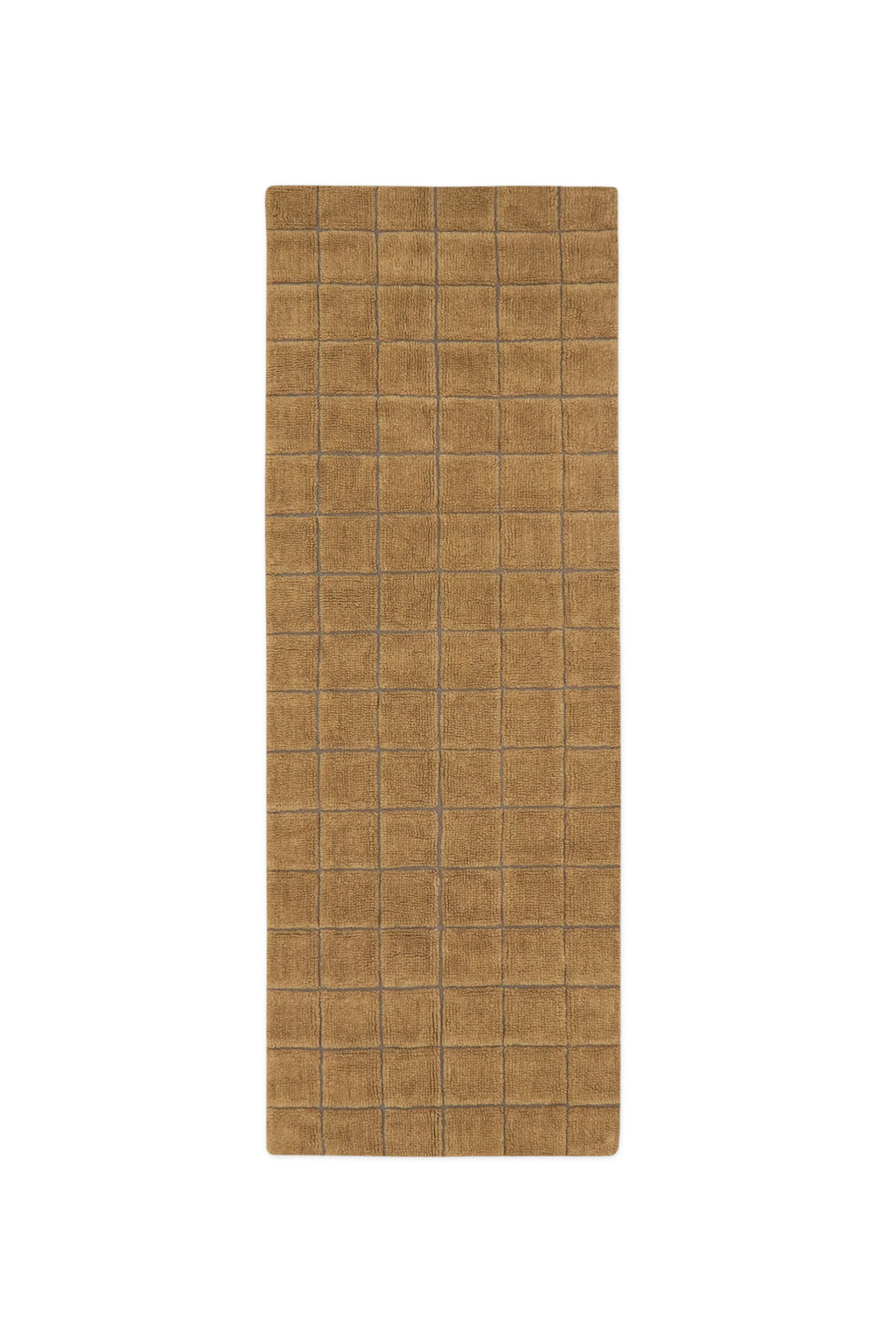 TAPIS EN LAINE DE COULEUR MOSAIC OCHRE