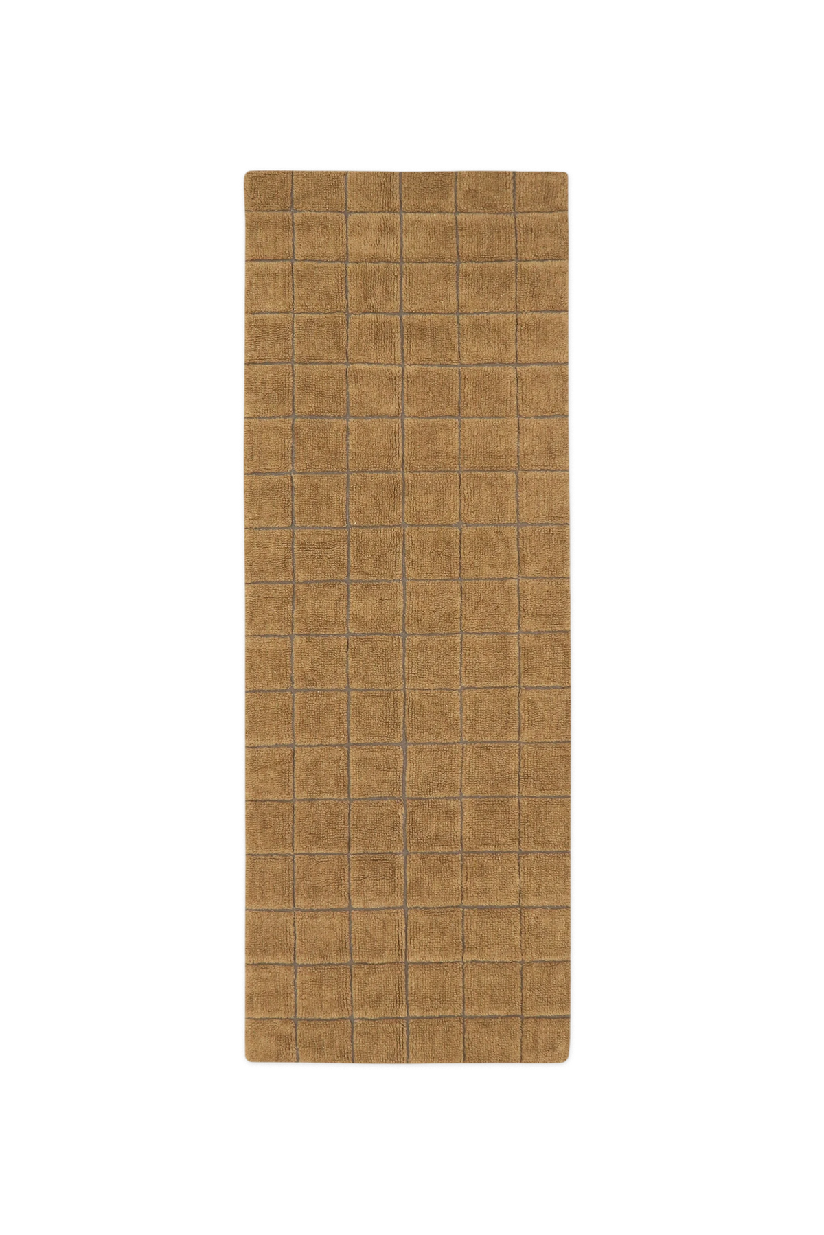 TAPIS EN LAINE DE COULEUR MOSAIC OCHRE