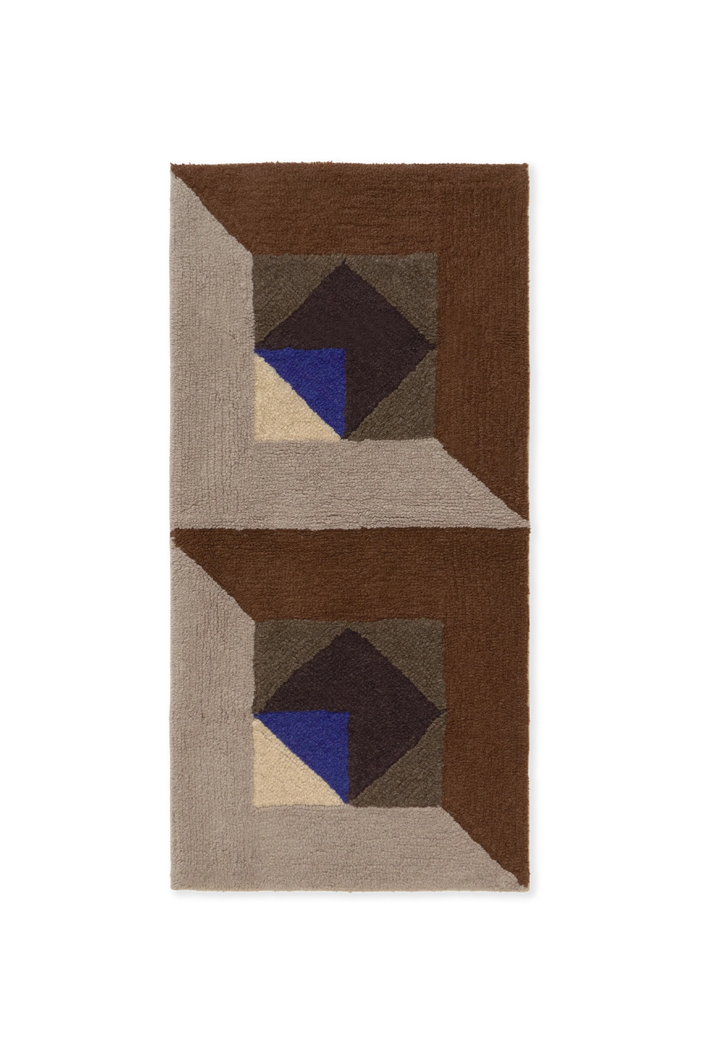 WOOL RUG TESSERA BROWN SMALL
