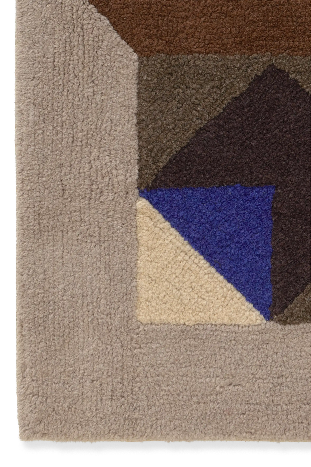 WOOL RUG TESSERA BROWN SMALL