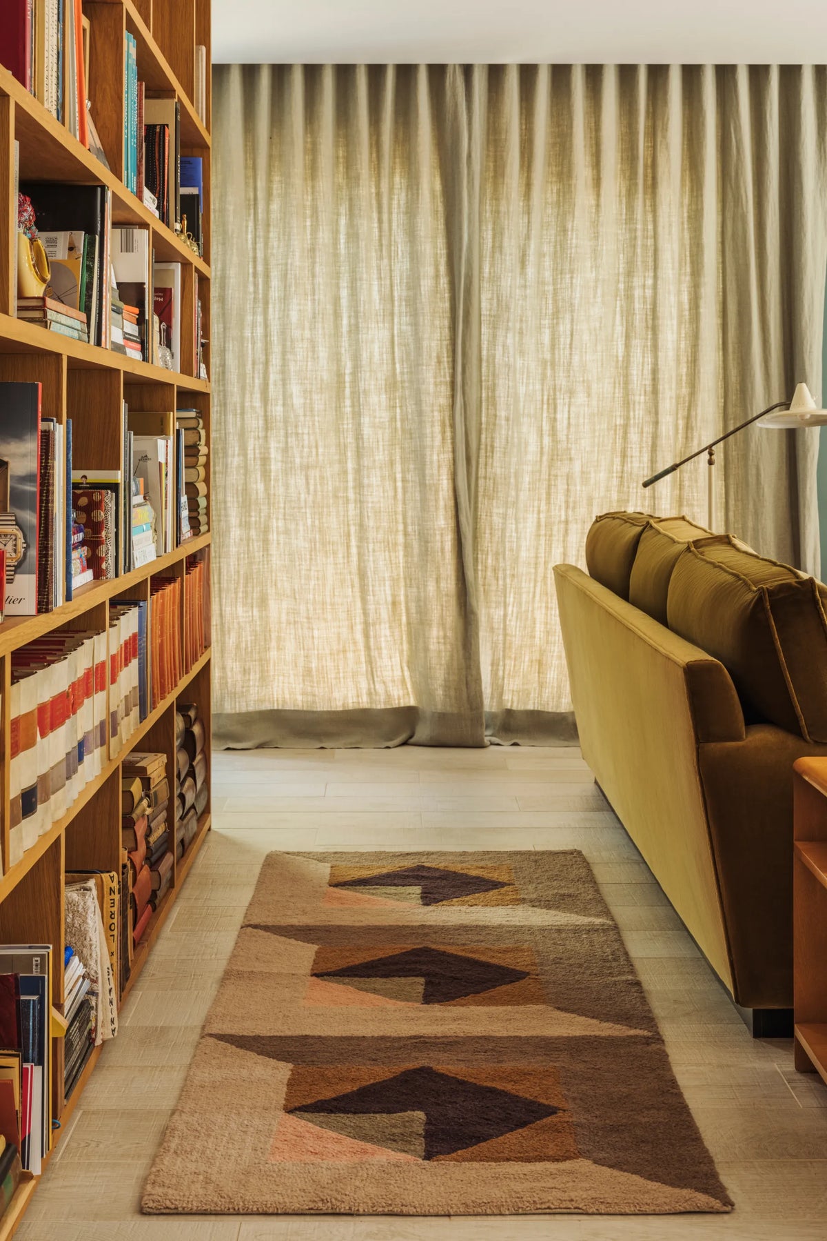 WOOL RUNNER RUG TESSERA KHAKI