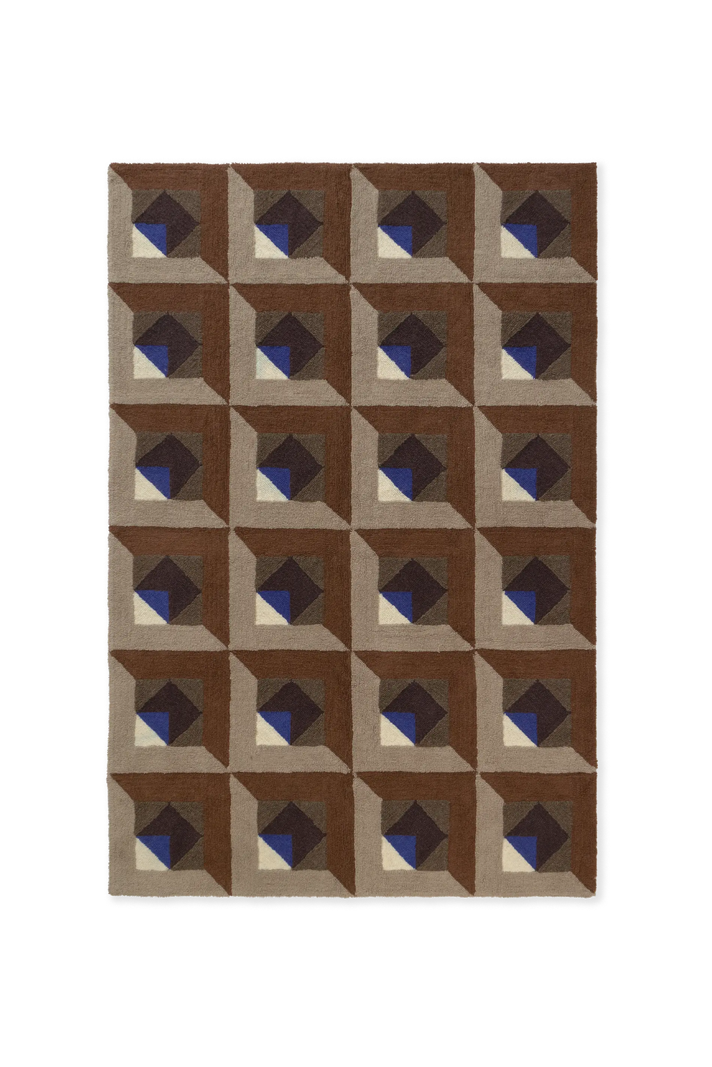WOLLTEPPICH TESSERA BROWN