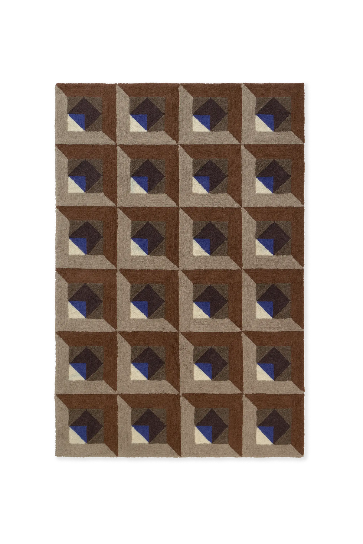 WOLLTEPPICH TESSERA BROWN
