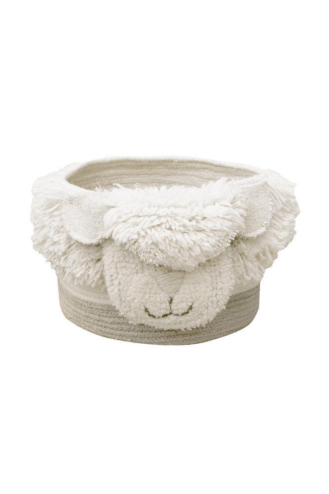 WOOL BASKET PINK NOSE SHEEP