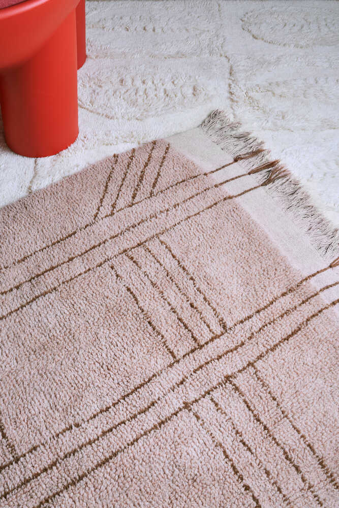 WOOLABLE RUG SHUKA DUSTY PINK Lorena Canals